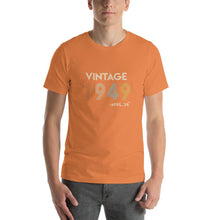 Load image into Gallery viewer, Vintage 1949, April 24th Unisex T-Shirt
